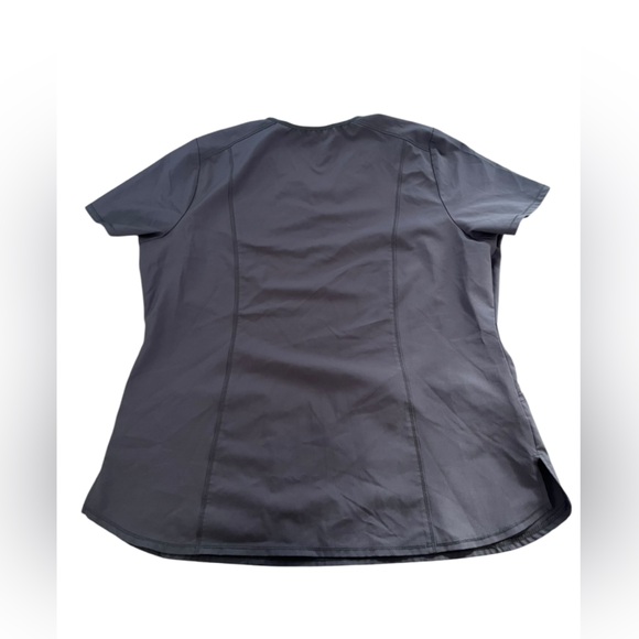 Cherokee Infinity Mock Wrap Scrub Top Extra Large XL Gray - Picture 4 of 6